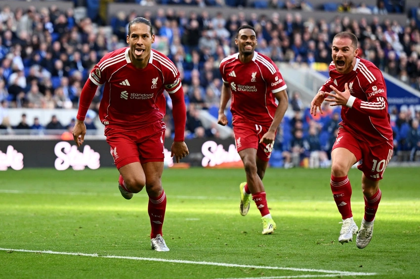 Van Dijk’s 100th-minute winner seals Liverpool’s derby win at Everton’s new stadium