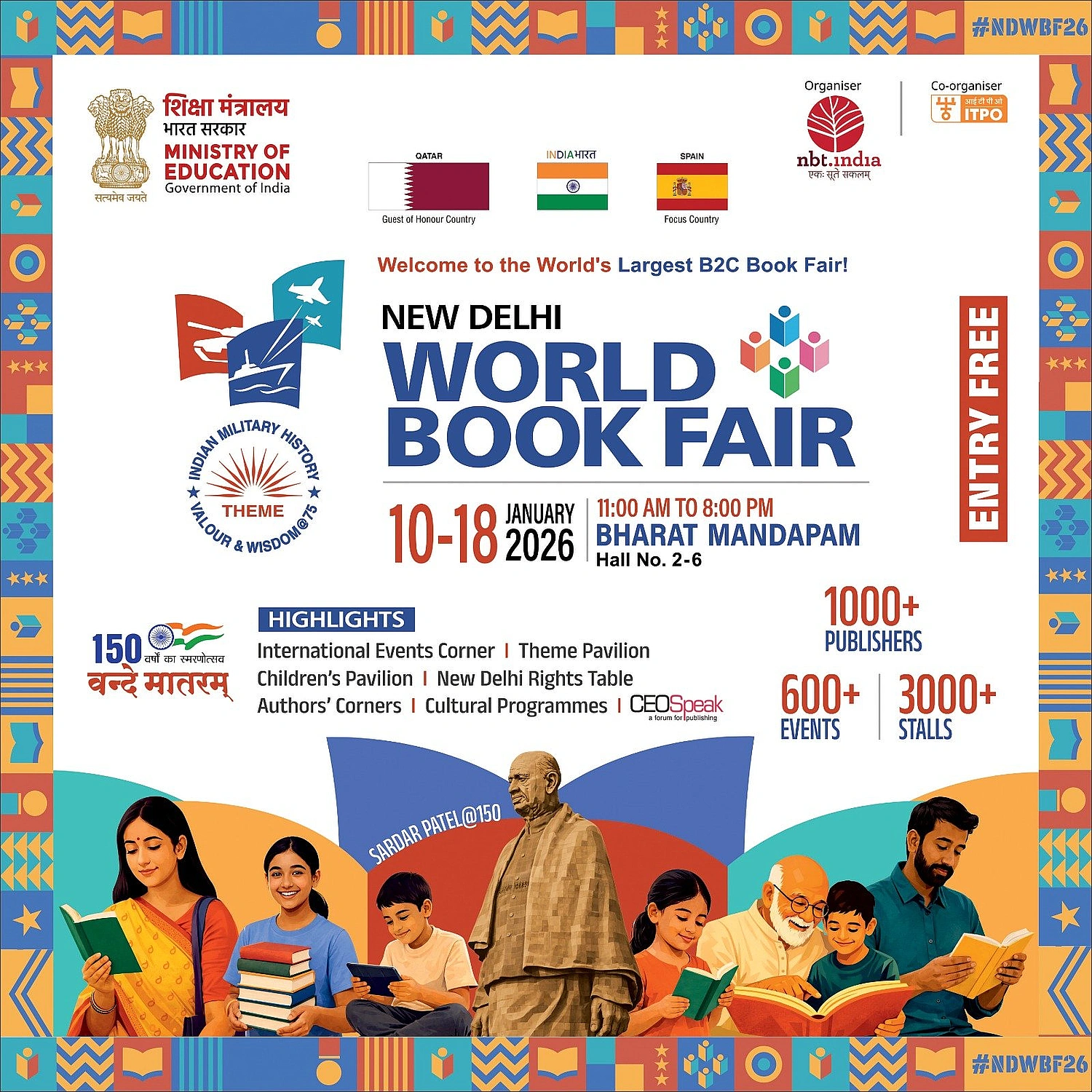 World Book Fair 2026 Opens Today at Bharat Mandapam, New Delhi