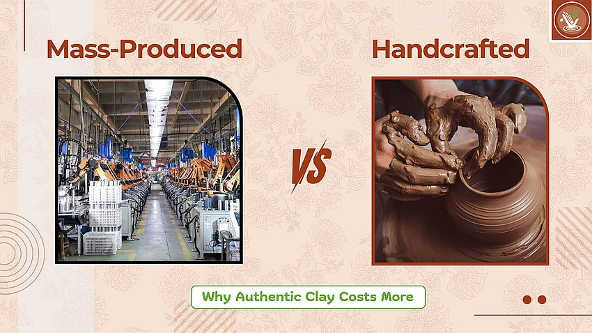 'commercialized vintage crafts, mass-produced 'authentic' items, irony of trend marketing'