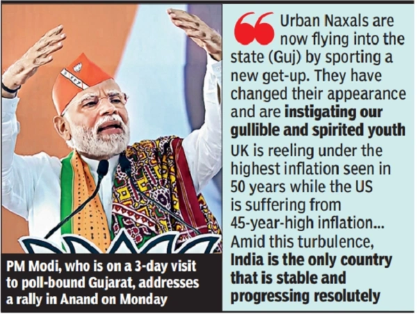 Modi Warns on Infiltrators and Urban Naxals, Vows Crackdown Ahead of Polls