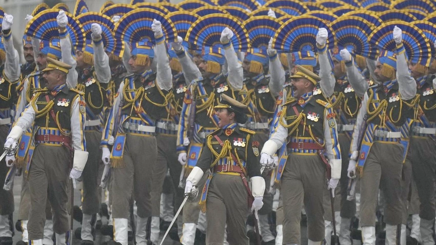 Simran Bala Leads All-Male CRPF Contingent on Republic Day