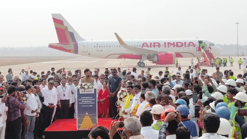 Bhogapuram airport validation flight marks milestone for Uttarandhra growth