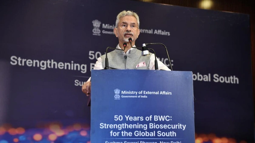 Jaishankar calls for global framework to tackle bioweapons threat