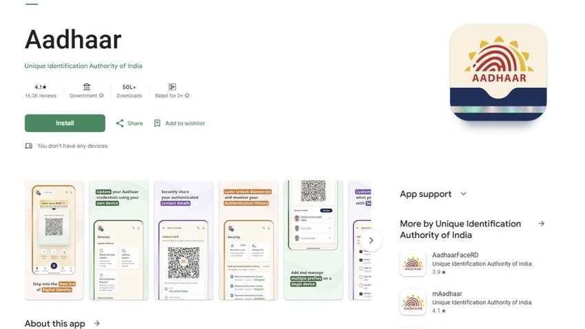 UIDAI Unveils Privacy-Focused Aadhaar App for Selective Digital Sharing