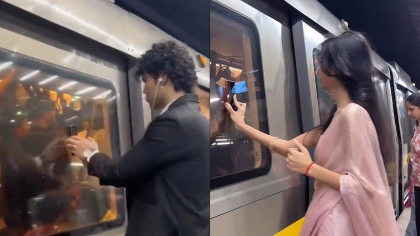 Delhi Metro Warns Reel Makers: Stop Dangerous 'Phone-Sticking' Trend! 📵