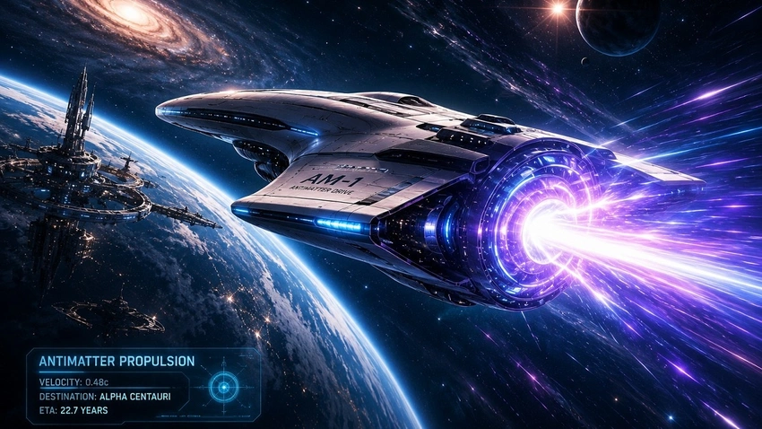 Antimatter: The Ultimate Engine for Interstellar Travel?