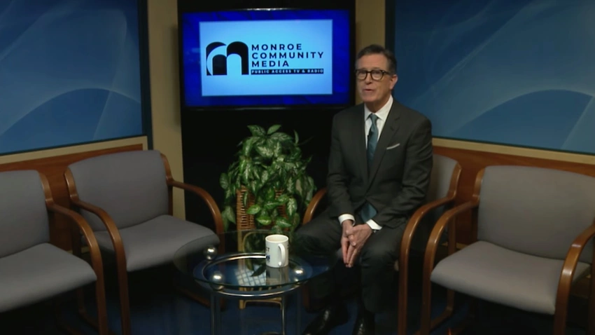Stephen Colbert Makes Hilarious Surprise TV Return on Michigan Public Access!