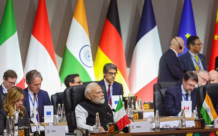 Prime Minister Modi Arrives at G-20 Summit Venue in Johannesburg