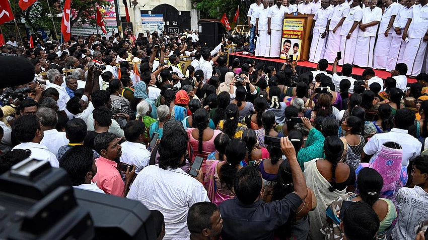 INDIA bloc flays Centre for scrapping Madurai-Coimbatore Metro bid