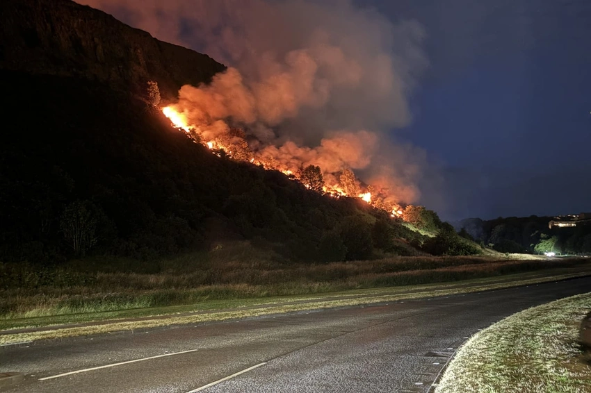 Arthur's Seat Blaze: Fire Crews Battle Wildfire in Edinburgh