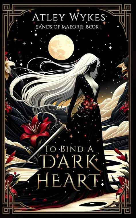 Dark fantasy romance book cover aesthetic