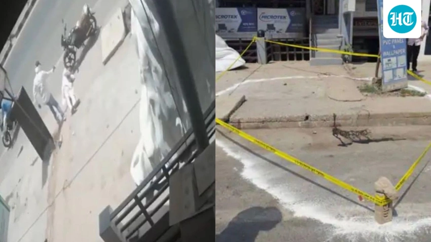 Chilling CCTV Footage: Property Dealer Shot Dead in Broad Daylight in Lucknow Market