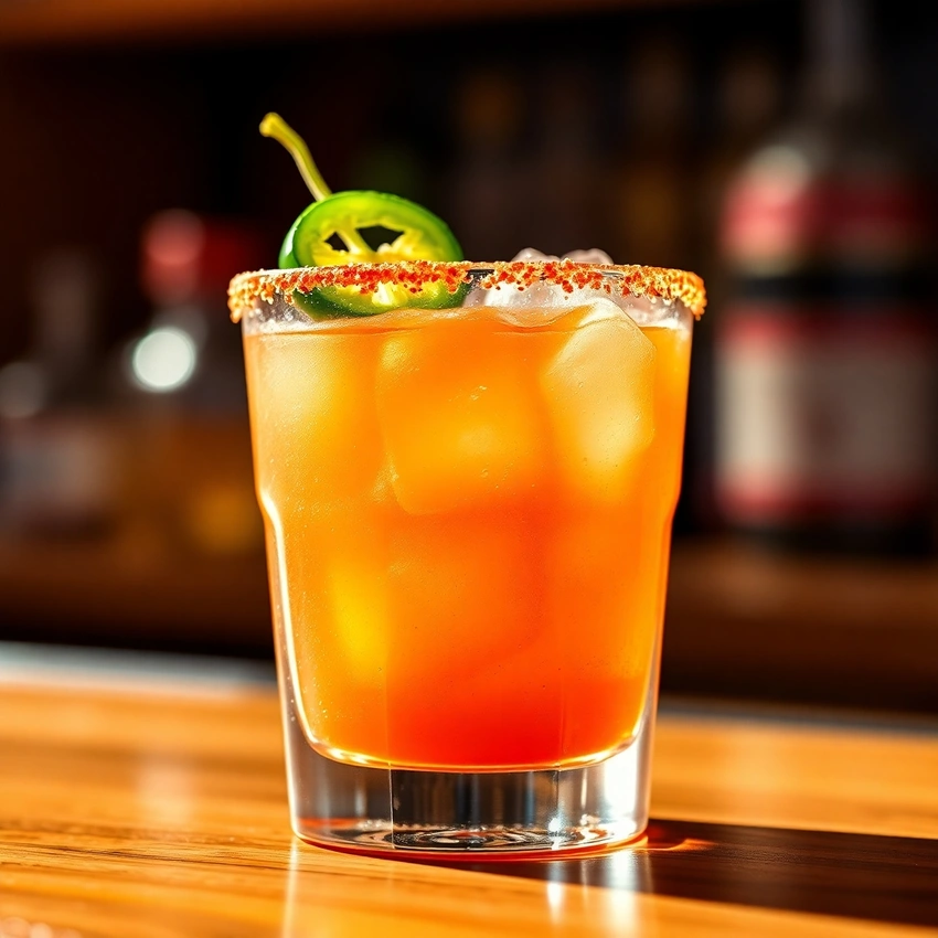 Aries spicy margarita close up