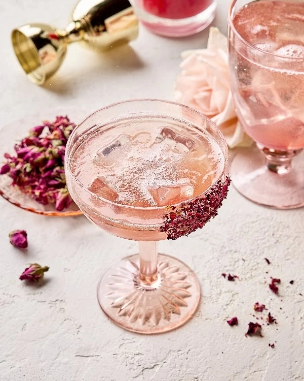Libra Rose Spritz cocktail aesthetic