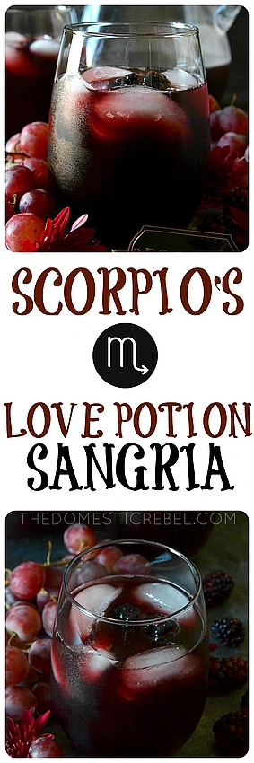 Scorpio dark berry cocktail