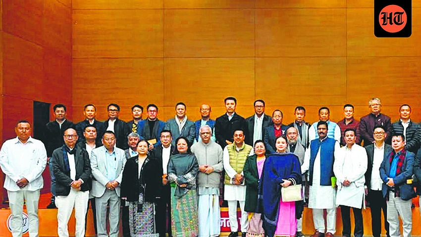 Manipur MLAs Meet in Delhi to Chart Peace and Progress