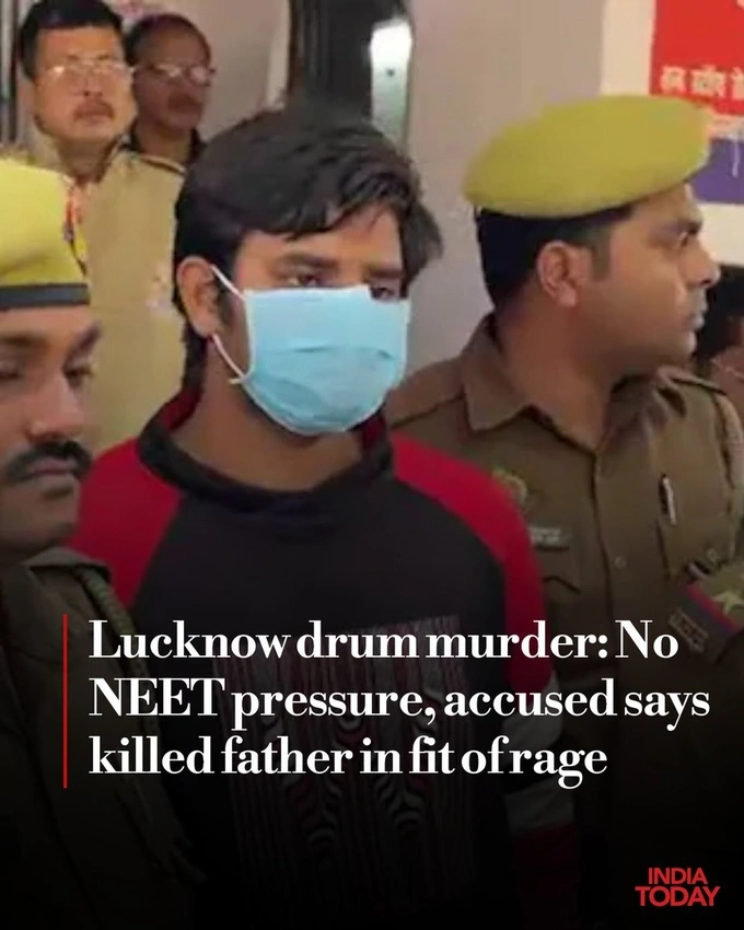 Lucknow drum murder: Son kills father, dismembers body amid NEET pressure