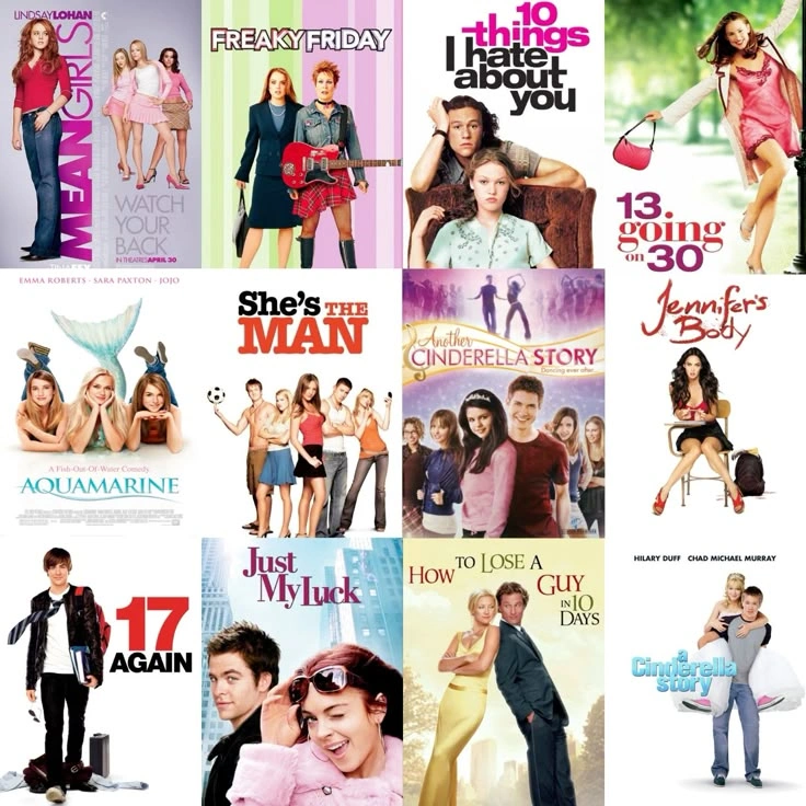 Teen romance film aesthetic 2000s