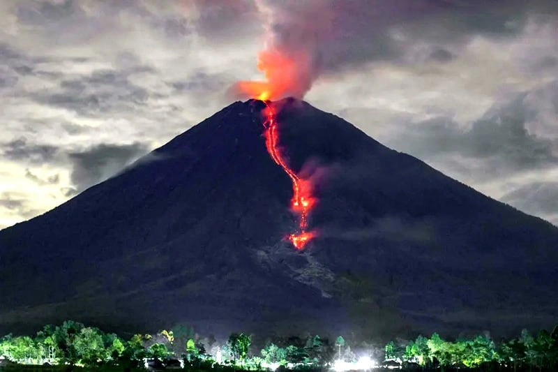 Mount Semeru Erupts in Java, Evacuations Under Way