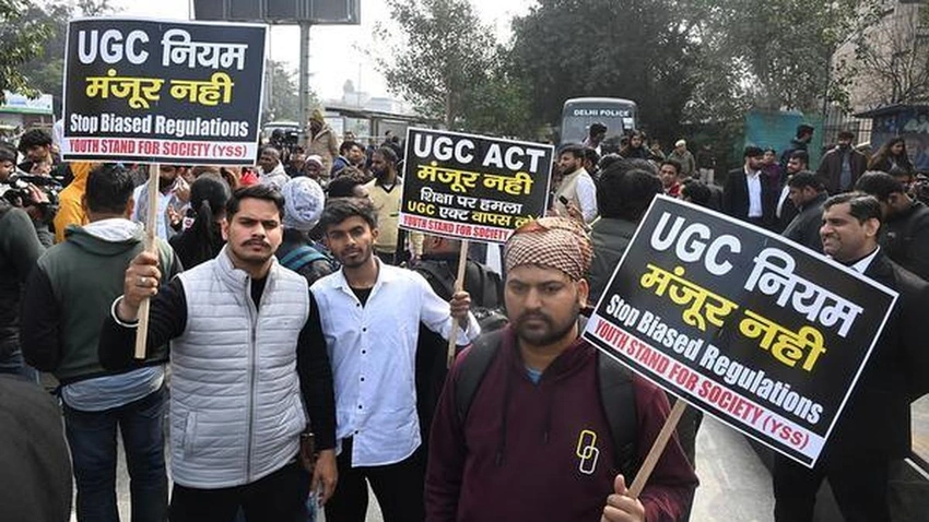 Professors and Students Rally Against SC Stay on UGC Equity Rules