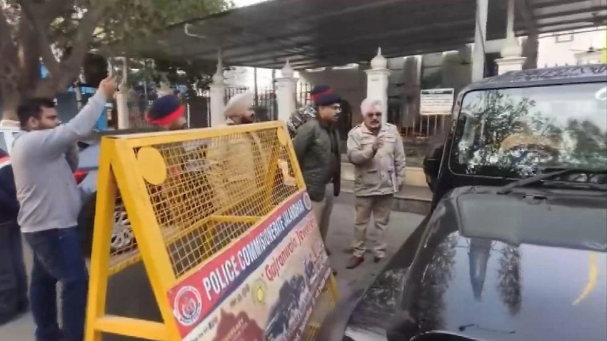 CCTV captures fatal shooting of AAP leader outside Jalandhar gurdwara