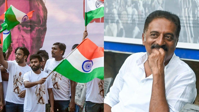 Prakash Raj Joins 'Chappal Protest' in Bengaluru Over Voter Roll Issues!