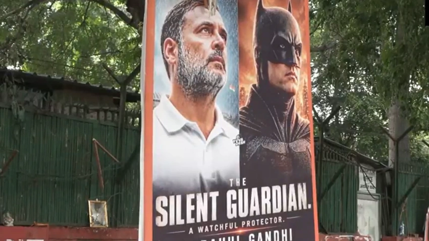 Rahul Gandhi: Is He "Real Life Batman"? Posters Spark Buzz in Delhi!