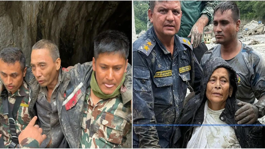 Nepal Flood Survivors: Grieving Heroes Join Massive Rescue Efforts