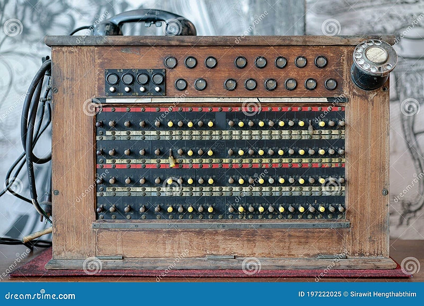 old telephone switchboard, vintage communication neutrality