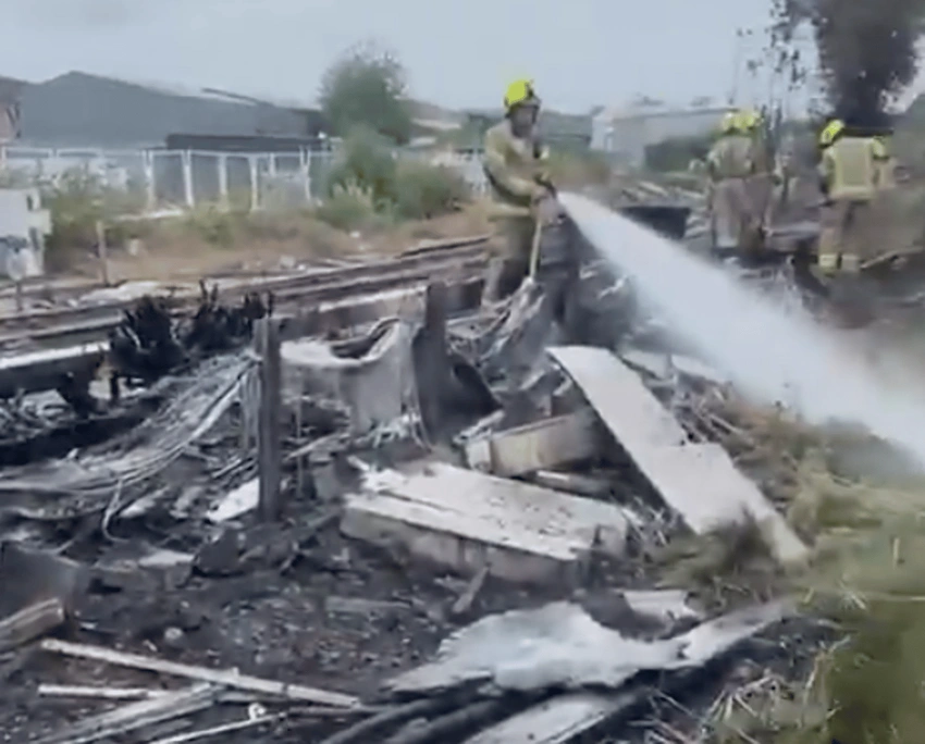 Trackside Fire Sparks London Victoria Train Chaos 🚨