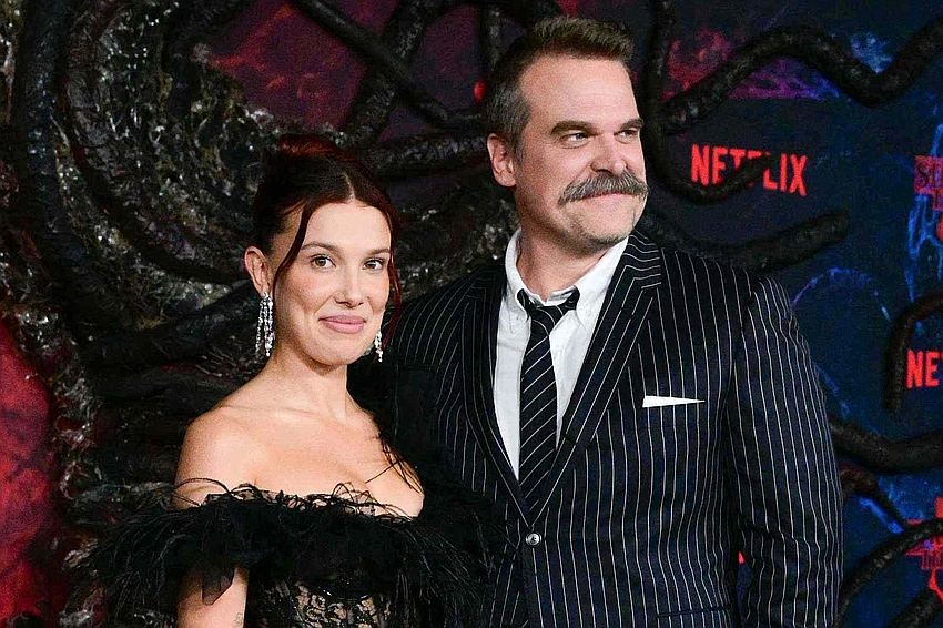 Stranger Things Stars Brown, Harbour Brush Off Bullying Rumors at LA Premiere