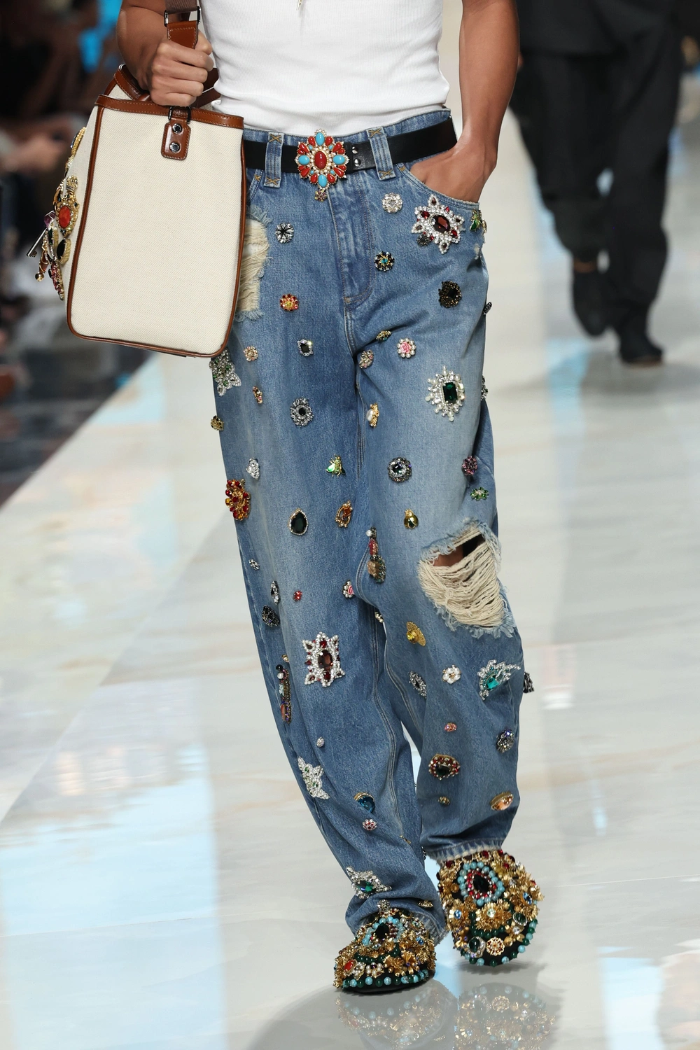 D&G Unleashes 'Party Jeans' at Milan Fashion Week: Get Ready to Sparkle!