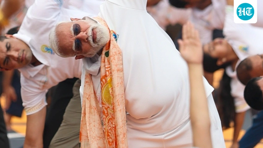 PM Modi Leads 12th International Yoga Day Celebrations in Kolkata!