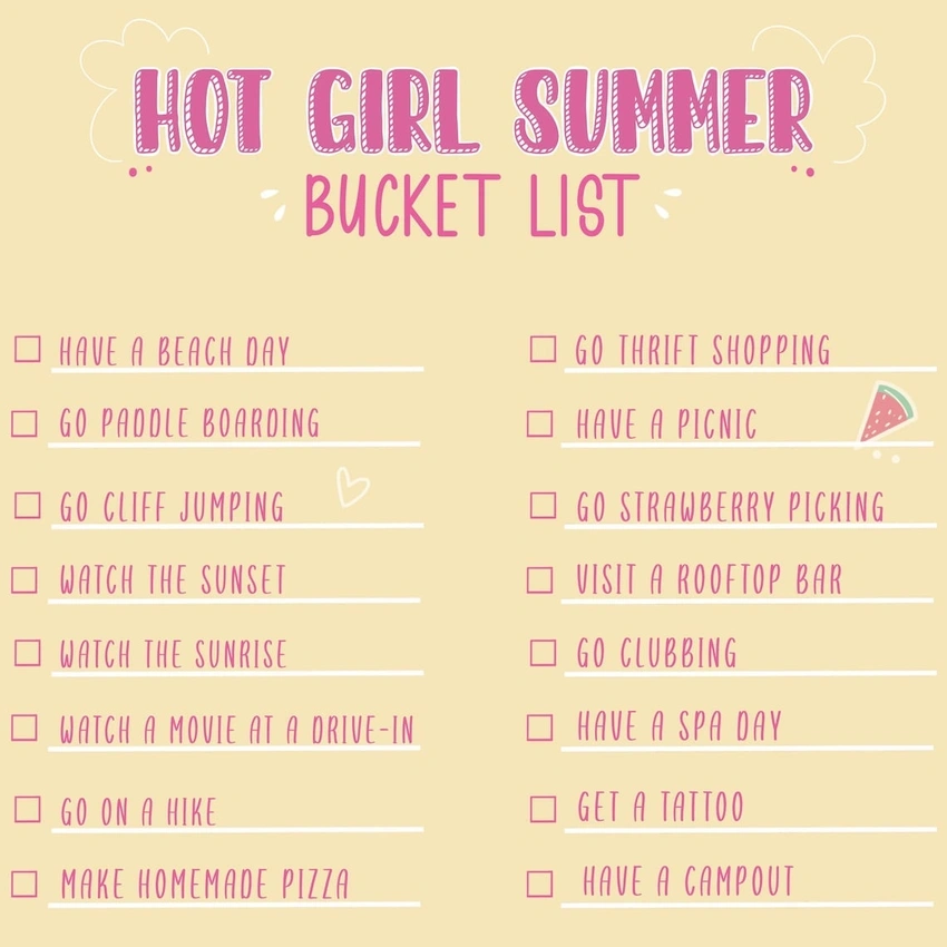 50 Hot Girl Summer Plans That’ll Make Everyone Envy Your Vibes