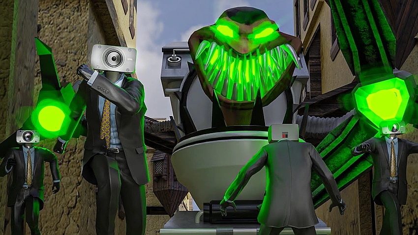 Skibidi Toilet bizarre animation chaos