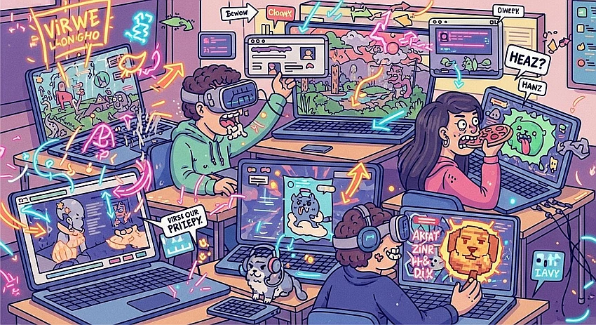 Gen Alpha digital natives chaotic humor