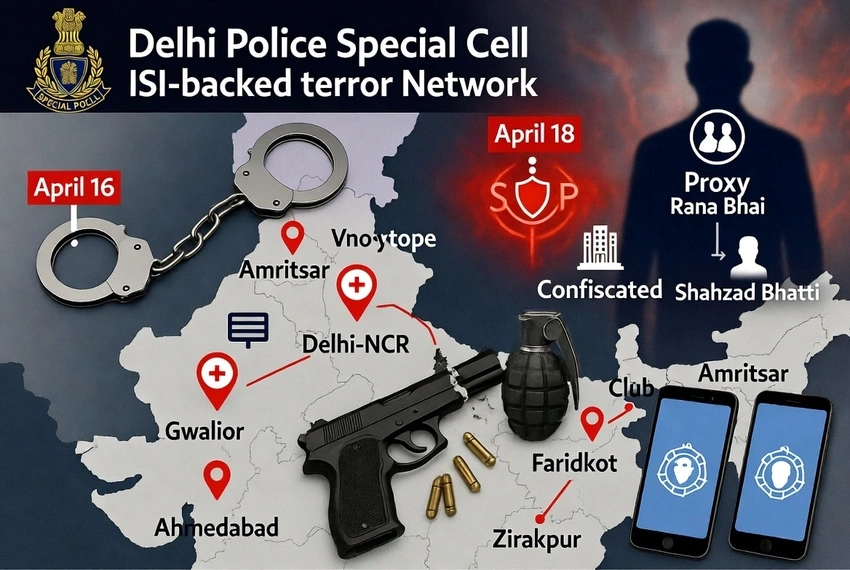 Eight Arrested in Delhi Terror Plot Linked to ISI and Bangladesh Groups