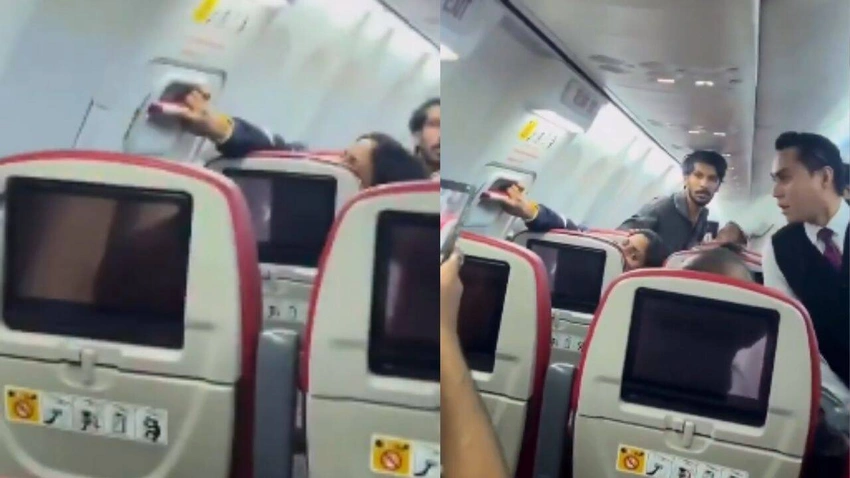 Panic Aboard! Passenger Tries to Open Emergency Exit Mid-Air on Kochi Flight