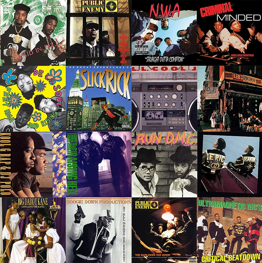 Nostalgic rap album art