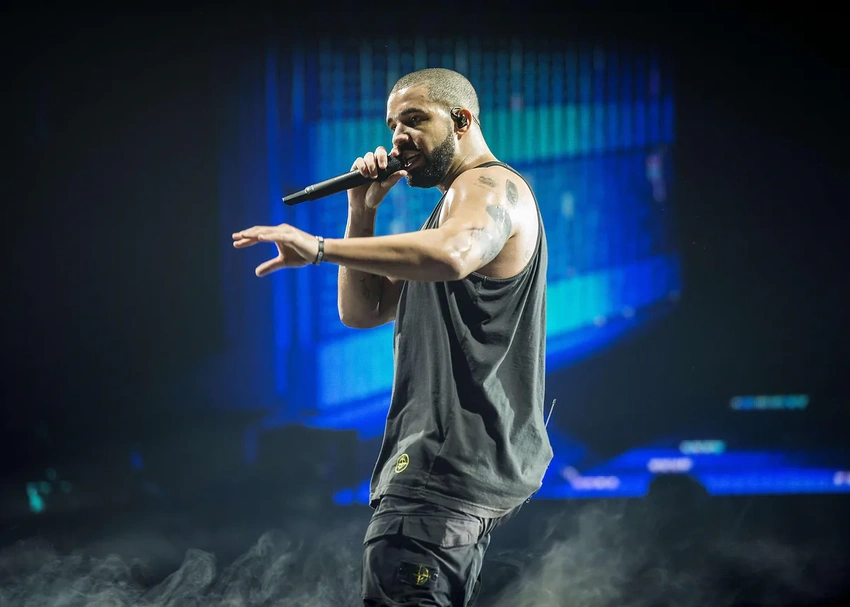 Drake emotional lyrics microphone stage