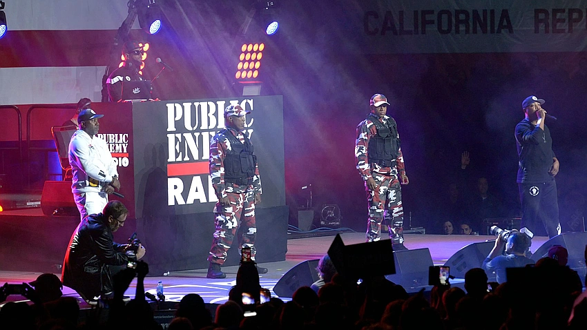 Public Enemy political rally concert