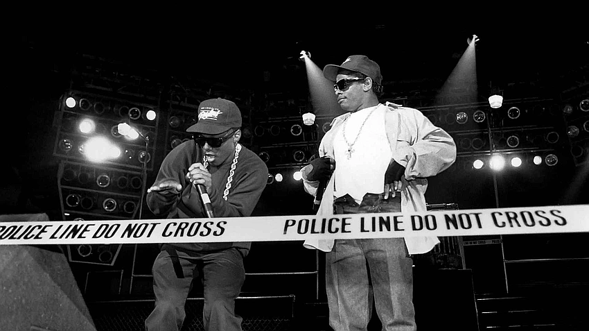 NWA street protest 1980s