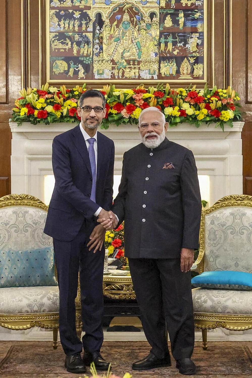 Modi, Pichai discuss AI collaborations at Delhi AI Summit