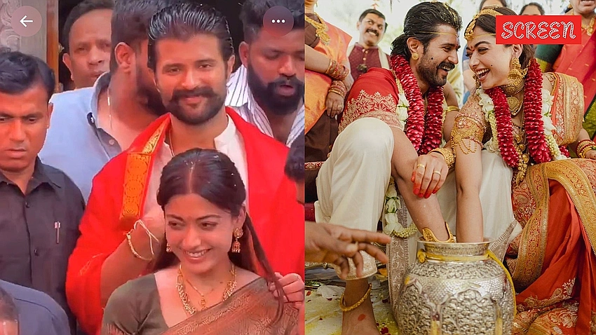 Vijay Deverakonda, Rashmika Mandanna Seek Blessings in Village Vratham