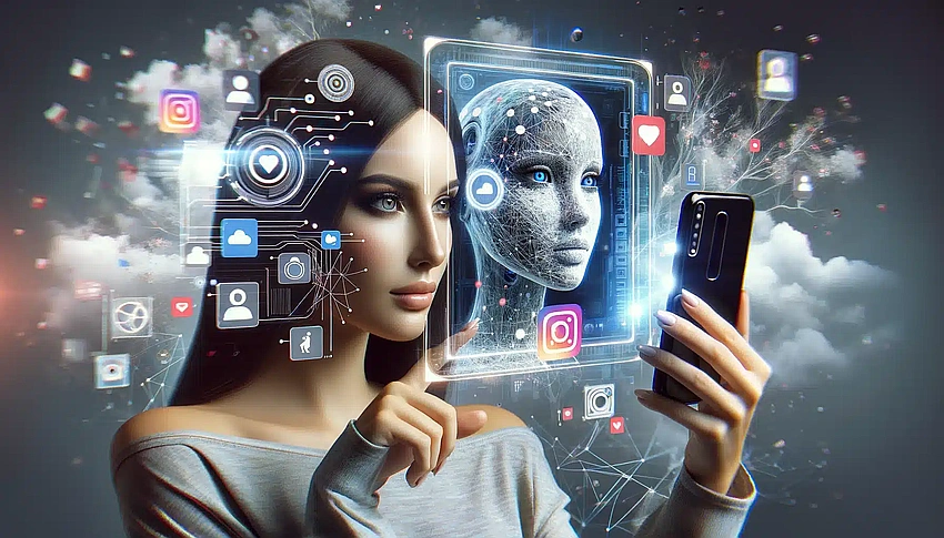 AI influencer digital art