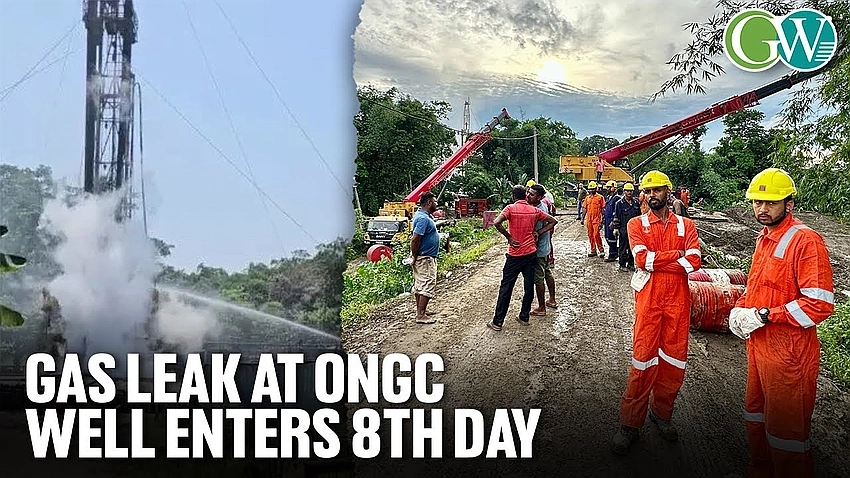 Gas leak triggers fire at ONGC well in Konaseema, Andhra Pradesh