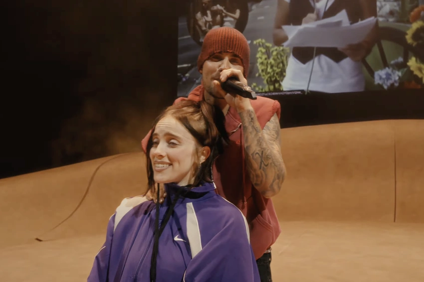 Justin Bieber Serenades Billie Eilish at Coachella Weekend Two