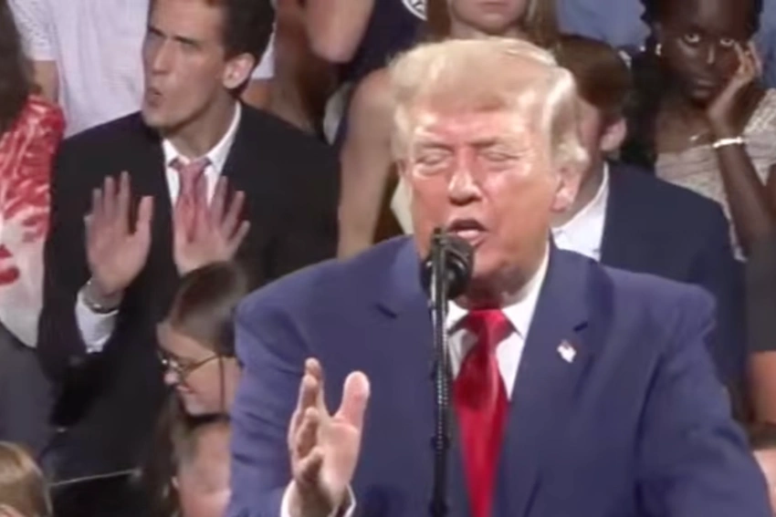 Man Mocks Trump's Iconic Moves at Georgia Rally! 😂
