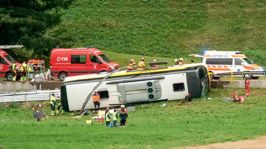 Tragedy Strikes Switzerland: 5 Dead, 40 Injured in Dutch Tour Bus Crash