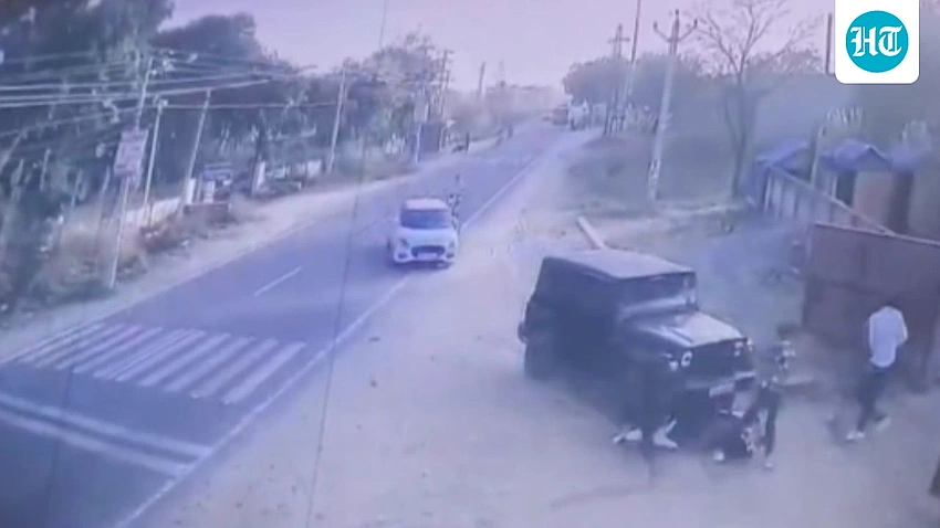 CCTV captures Rajasthan gang clash: Thar, Swift attack bikers